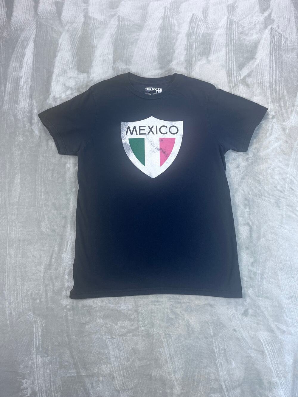 Adidas Mexico Shield Graphic Tee Small Black